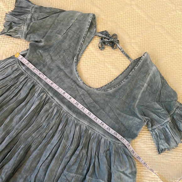 Sea Gypsies Sage Green Vacation dress. Size Medium - Picture 5 of 9